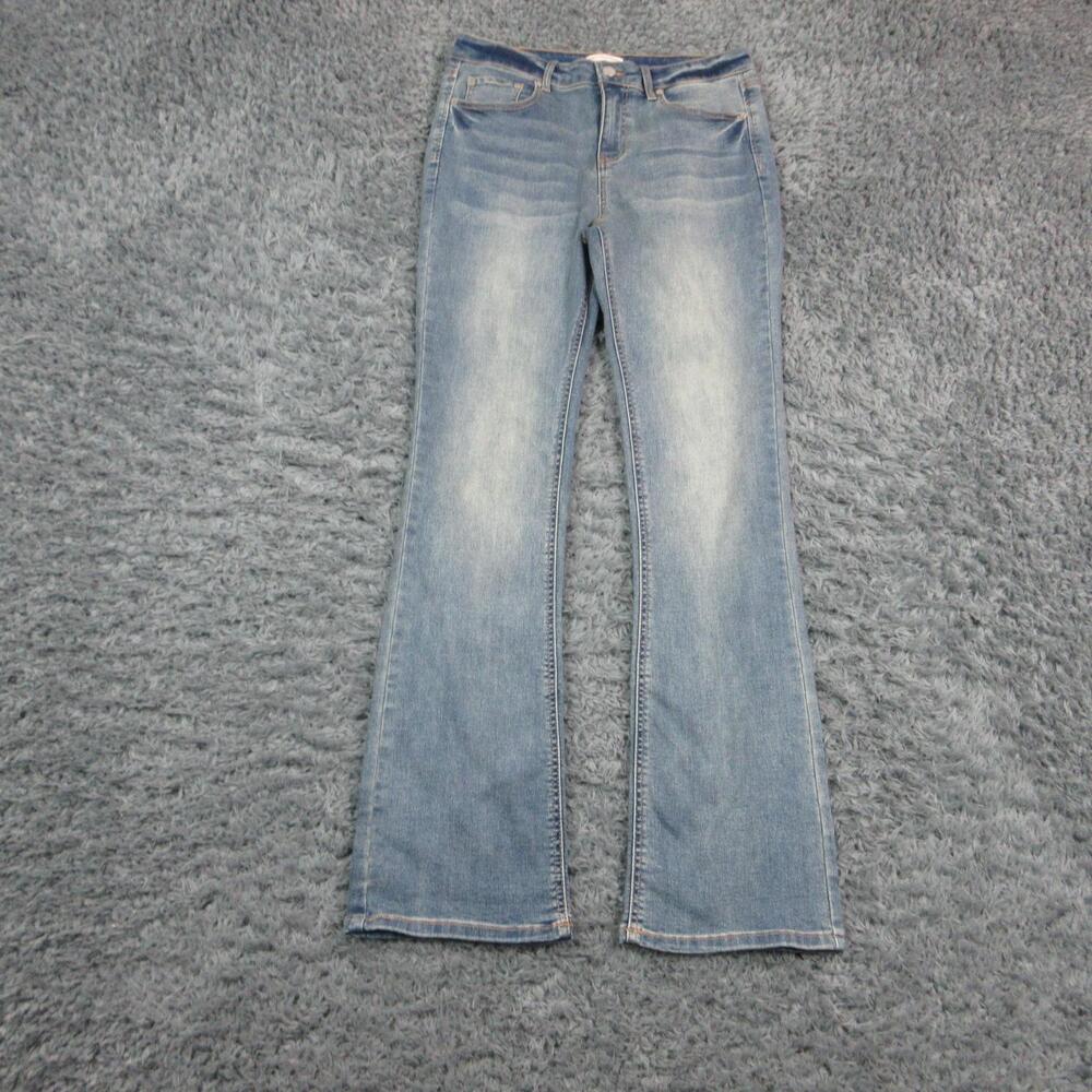 78&SUNNY Jeans Womens 10 Blue Bootcut Slim Mid Rise 30x31.5* Light Wash